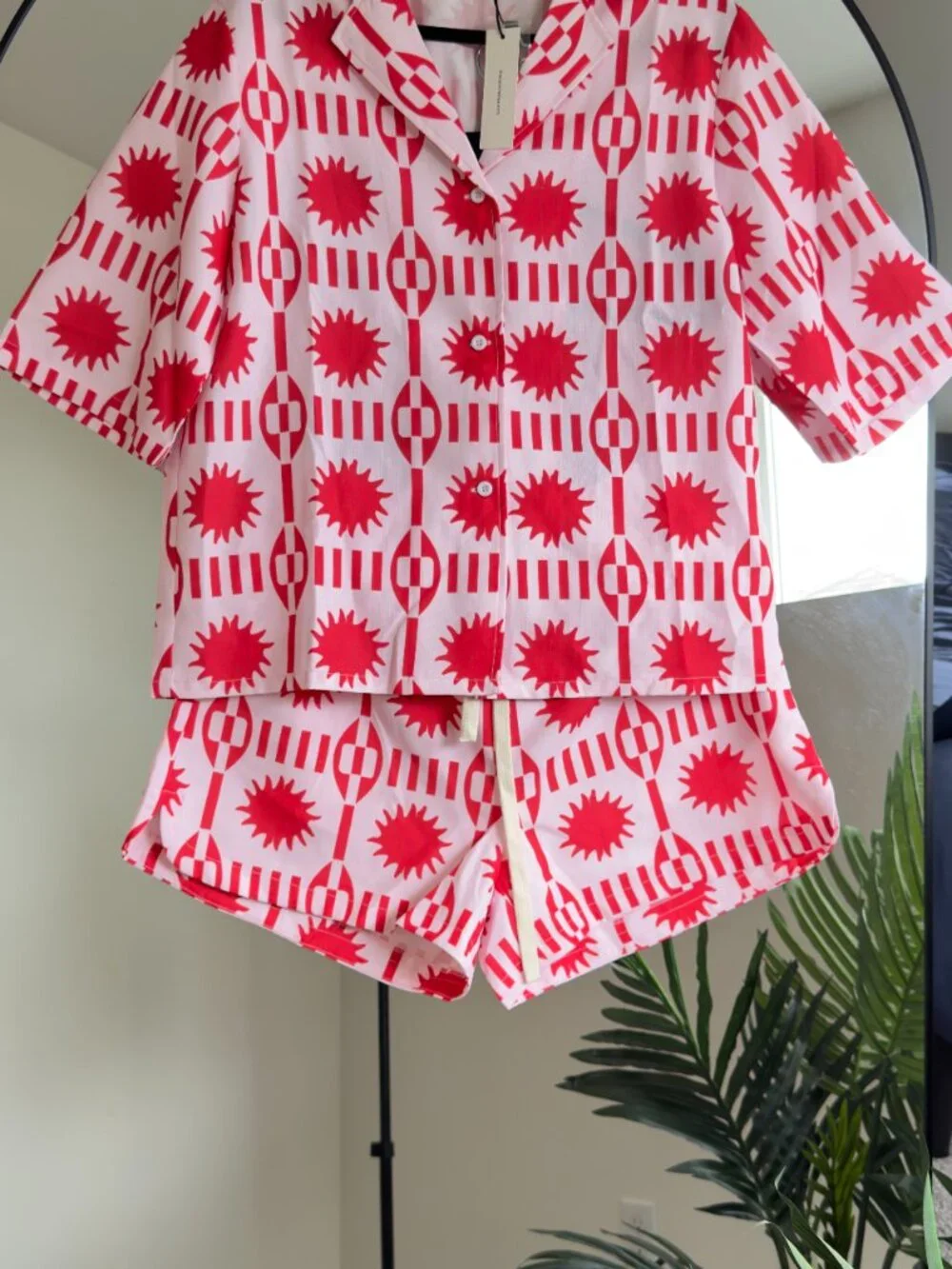 Commense Tropical Print Drawstring Shorts Set - Picture 7 of 7